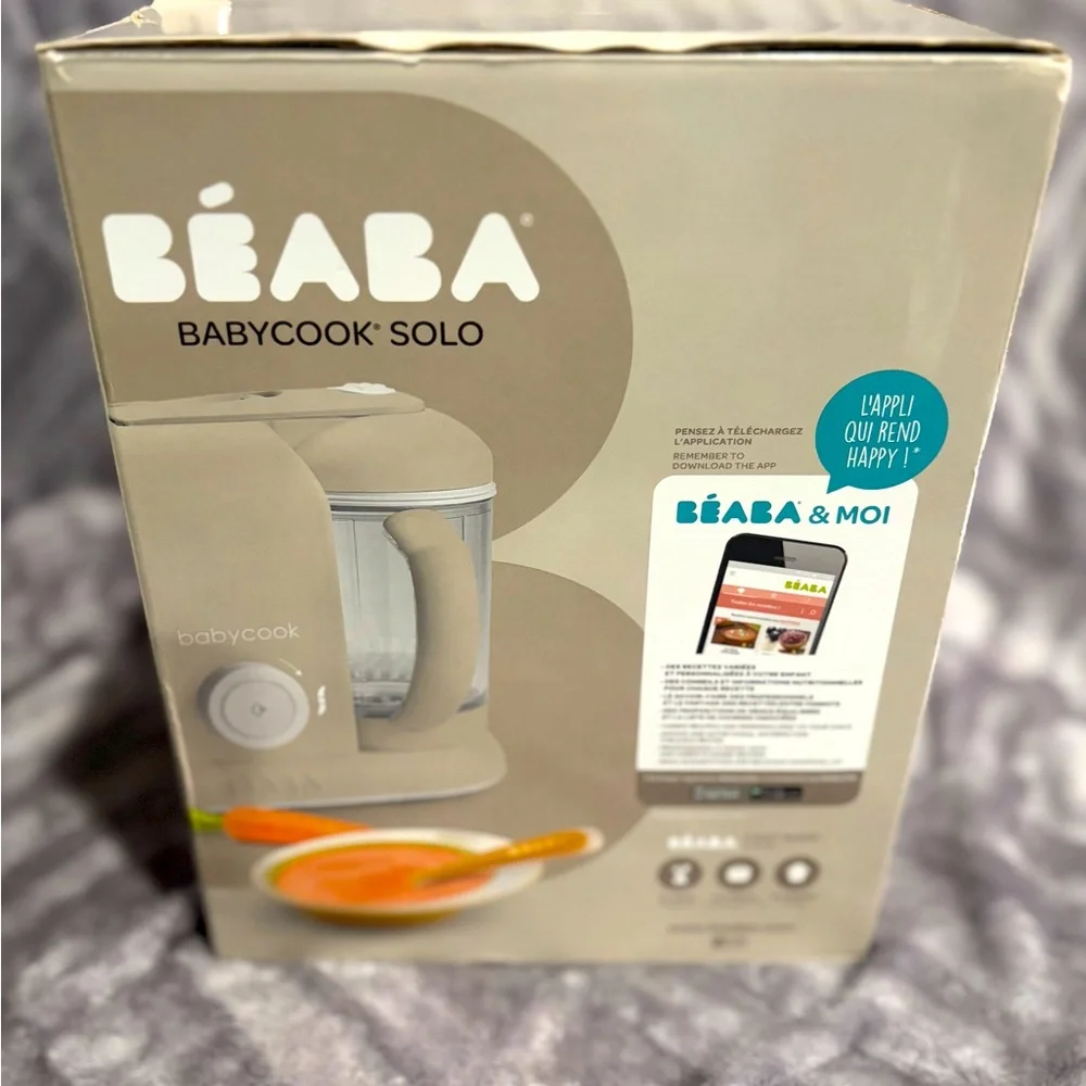 BEABA Babycook Solo 4 in 1 Baby Food Maker,‎ Baby Food Processor, Steam Cook,